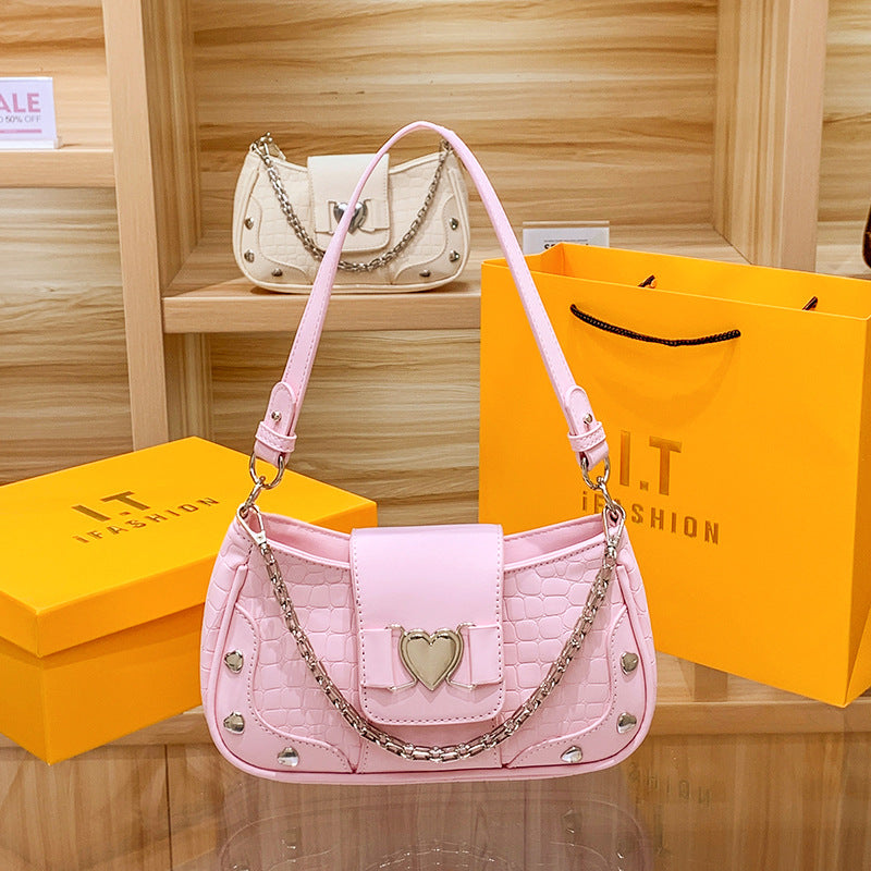 Bolso con diseño de corazón