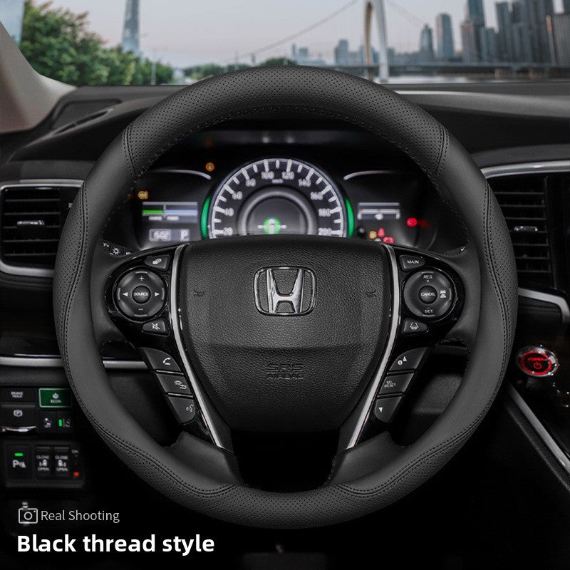 Cubierta del volante del coche Honda de cuero genuino ultrafino