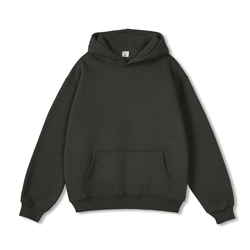 Sudadera con capucha de gran tamaño forrado de vellón para hombre