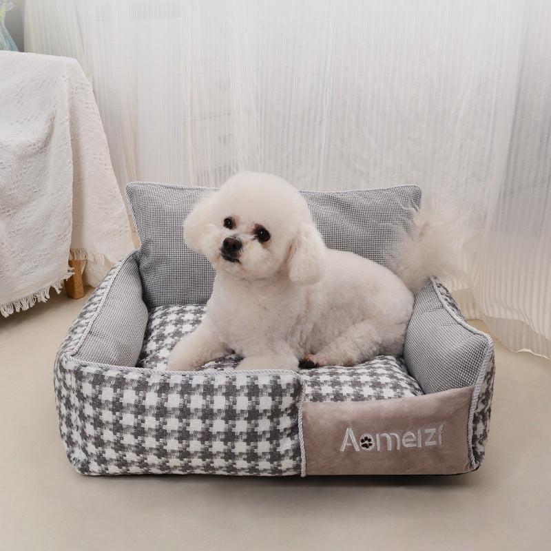 Alfombra de perrera lavable extraíble para mascotas