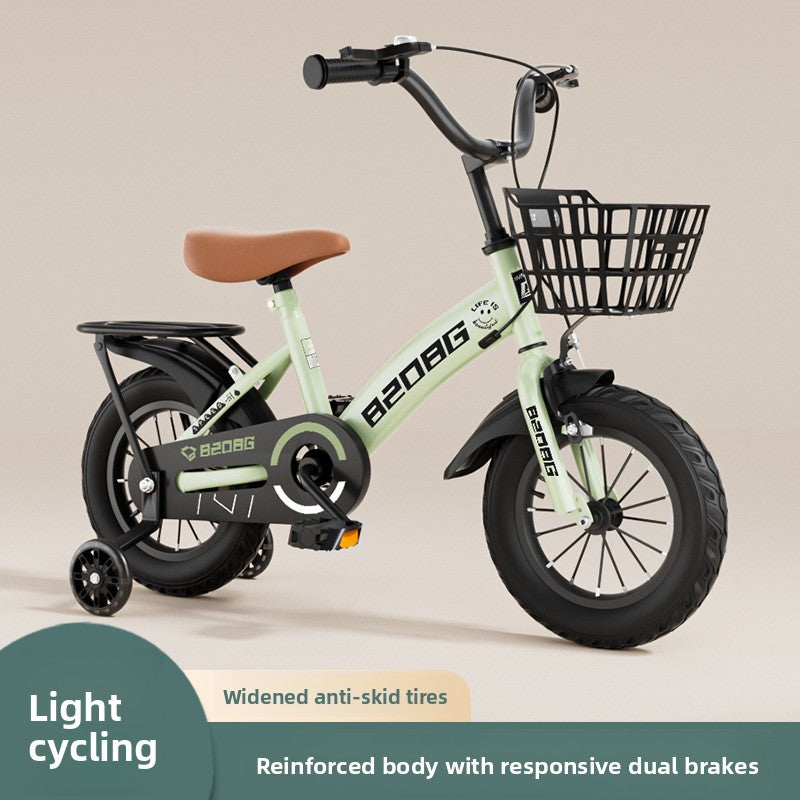 Bicicleta ligera para niños con ruedas de seguridad