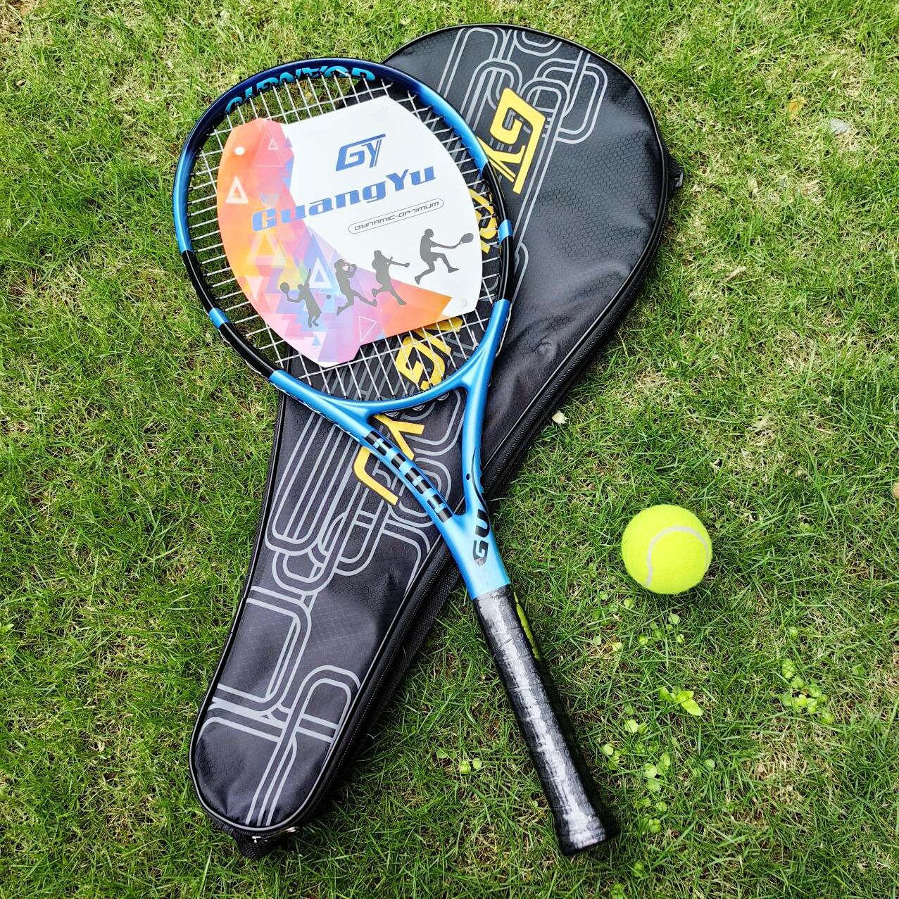 Raqueta de tenis profesional de fibra de carbono