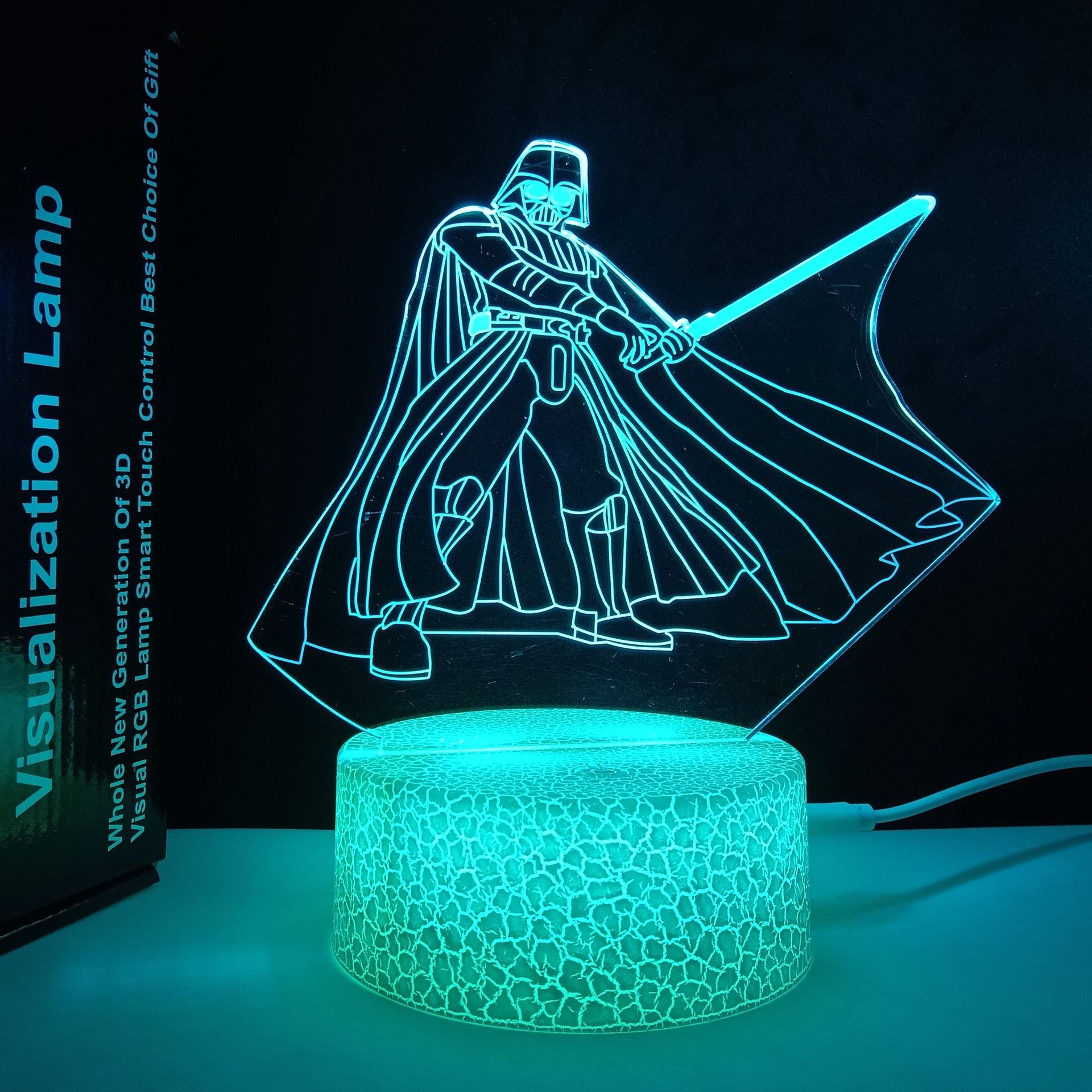 Luz nocturna 3D Horse USB que cambia de color Control remoto Lámpara decorativa para habitación de niños