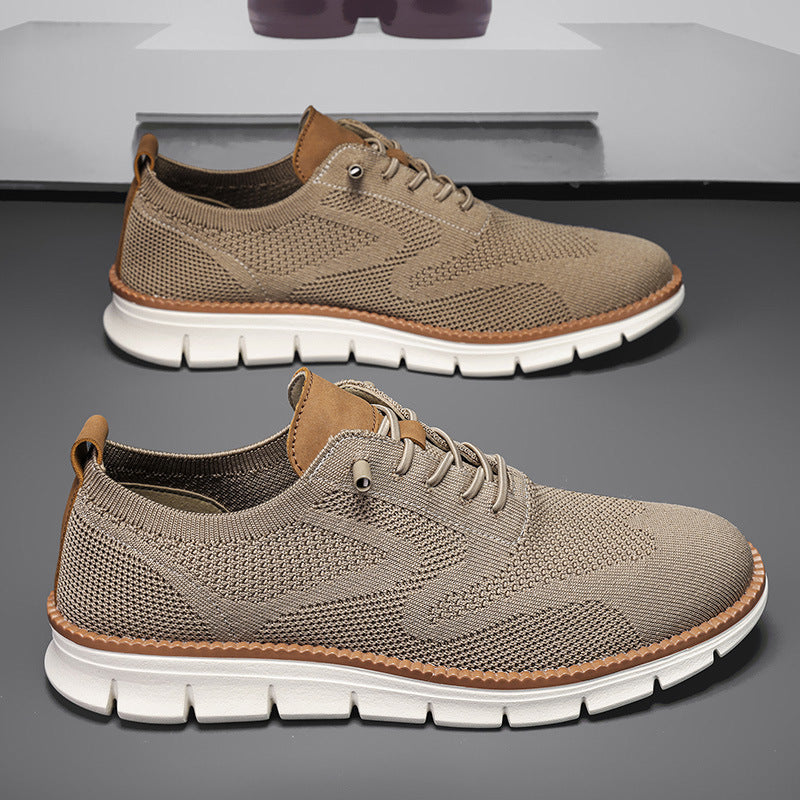 Zapatos deportivos sin cordones transpirables para hombre