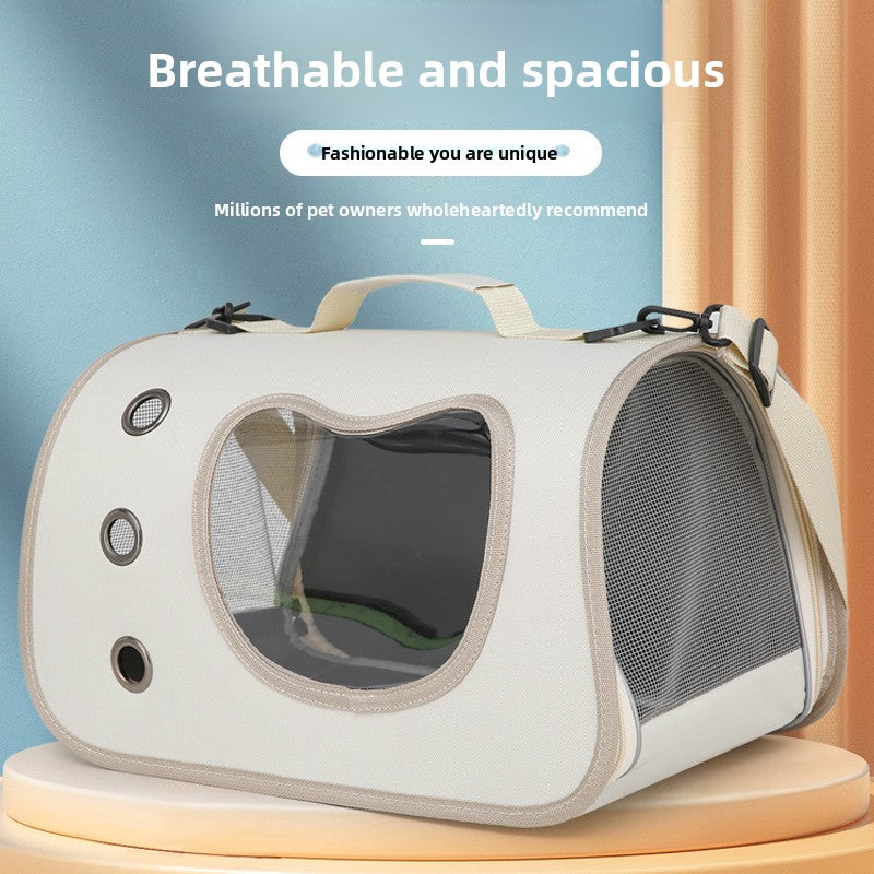 Mochila transparente para mascotas