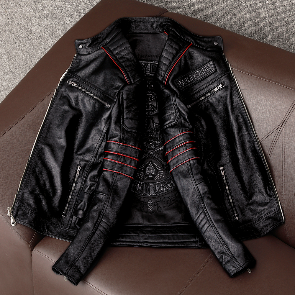 Chaqueta de moto de cuero