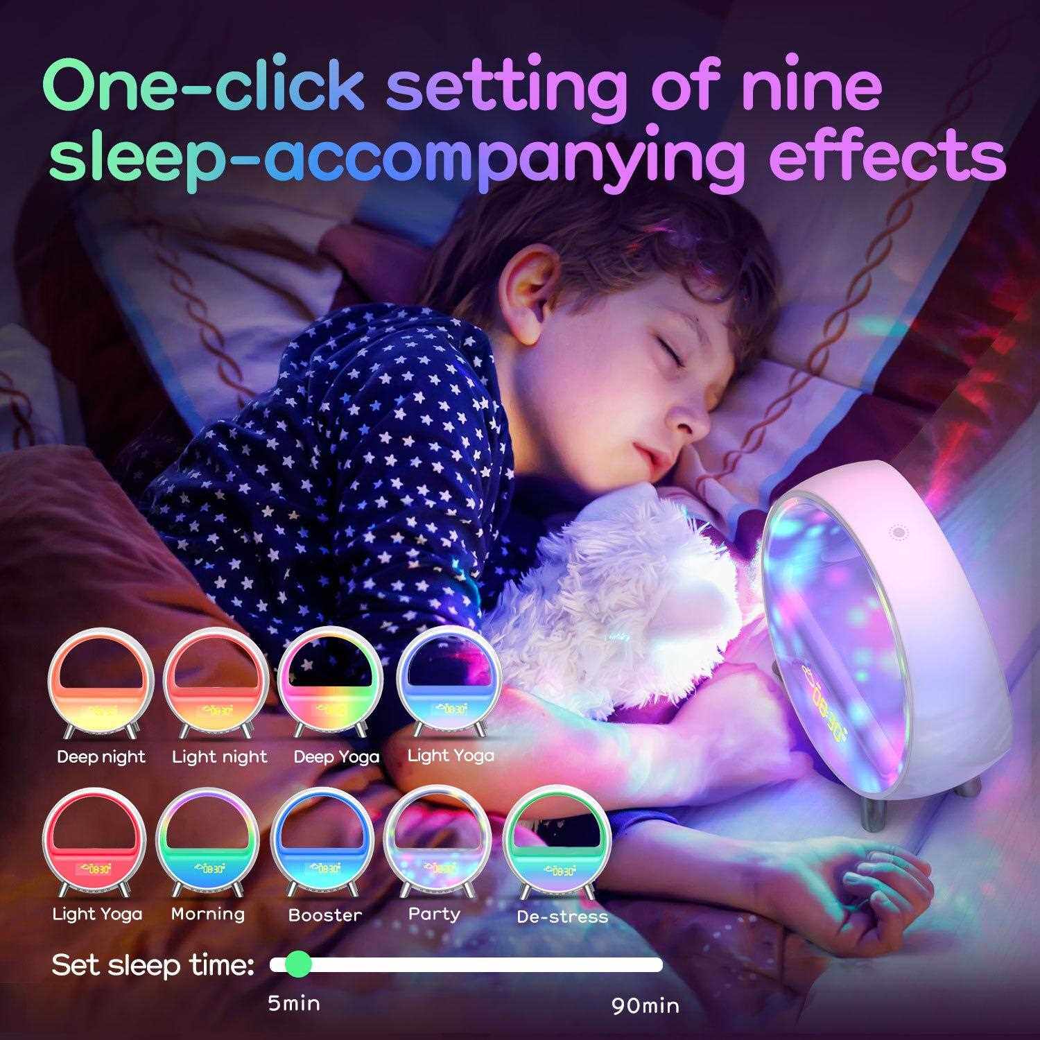 Tuya Smart Led Music Sunrise Wake-Up Light Luz ambiental