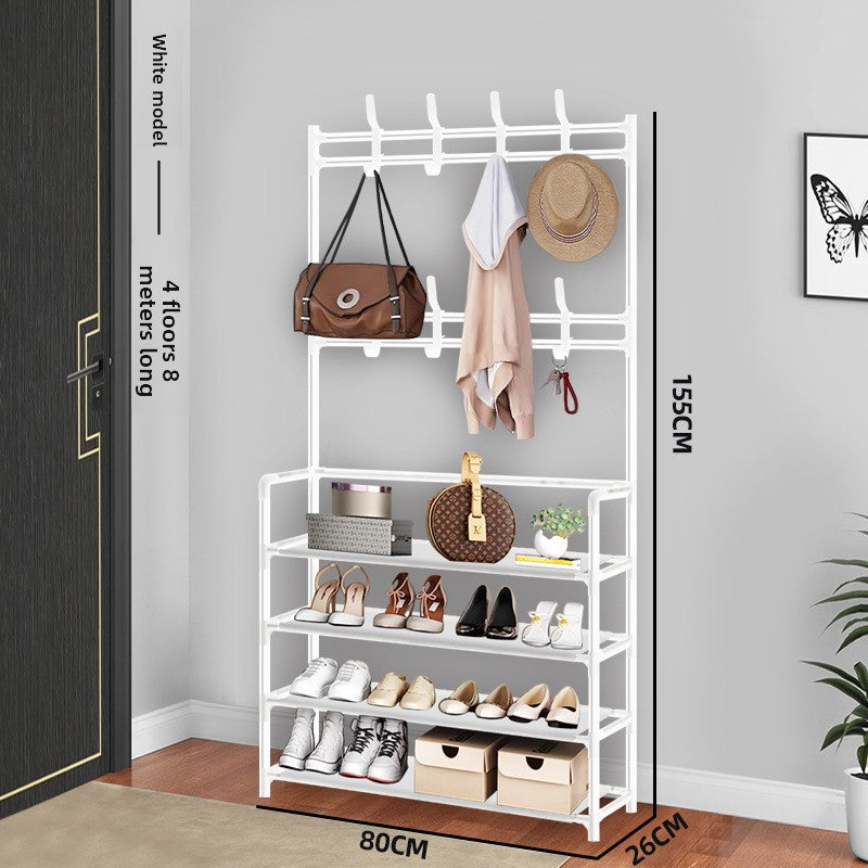 Percha de ropa multifuncional sencilla de pie