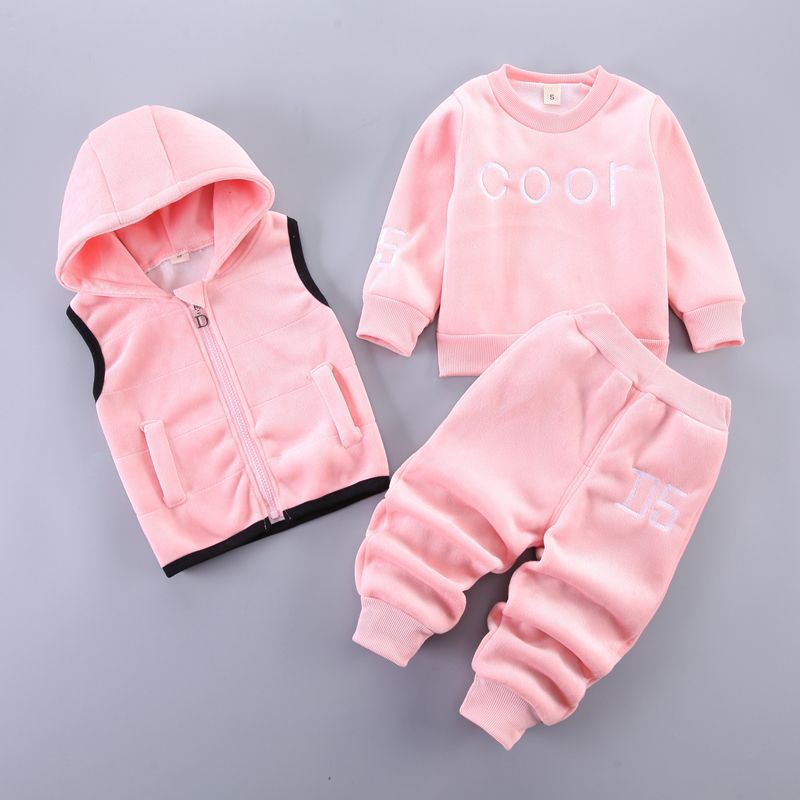 Juego de tres piezas de ropa de primavera para bebés