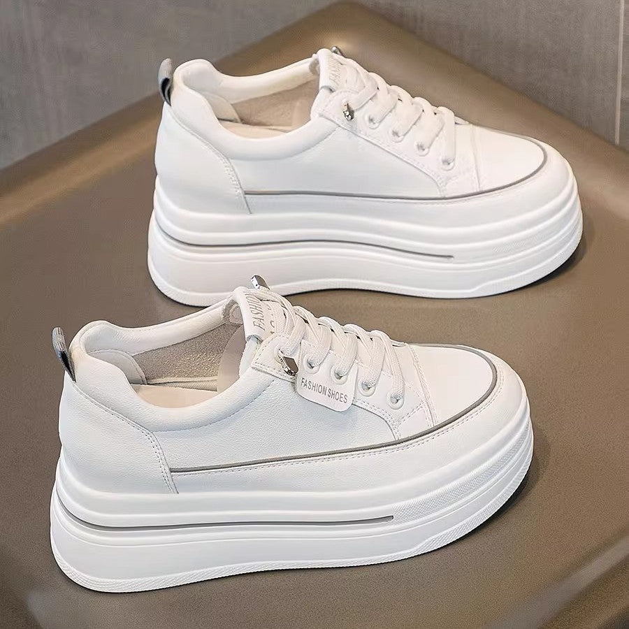 Zapatos casuales deportivos con aumento de altura para mujer