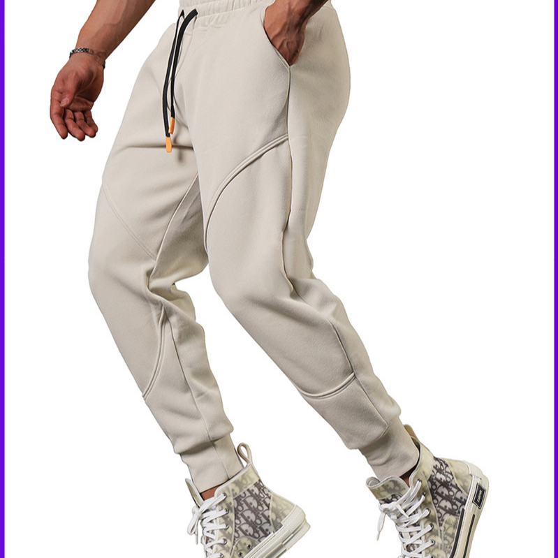 Pantalones jogger holgados para hombre con pierna cónica