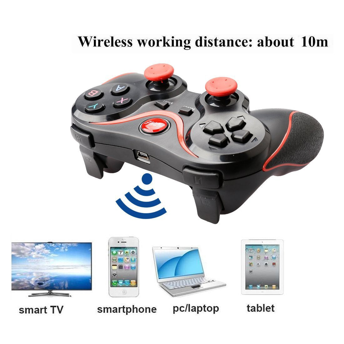 Controlador inalámbrico de juegos Bluetooth para dispositivos móviles