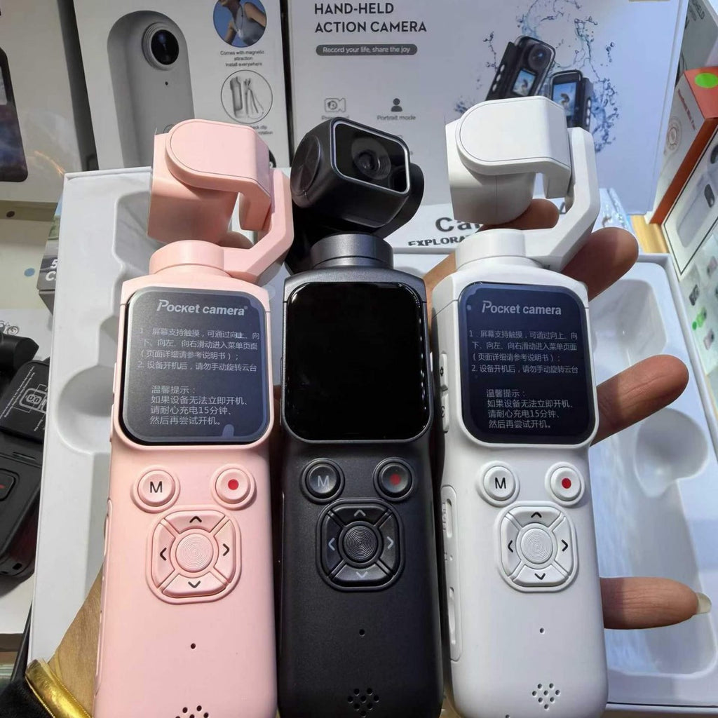 Cámara de bolsillo 4K con Wi-Fi y pantalla táctil