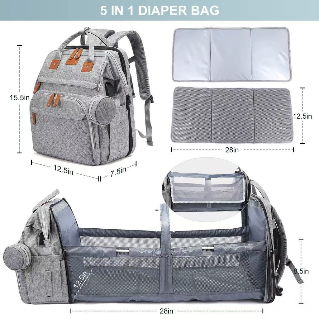 Mochila plegable para cama de bebé con gran capacidad