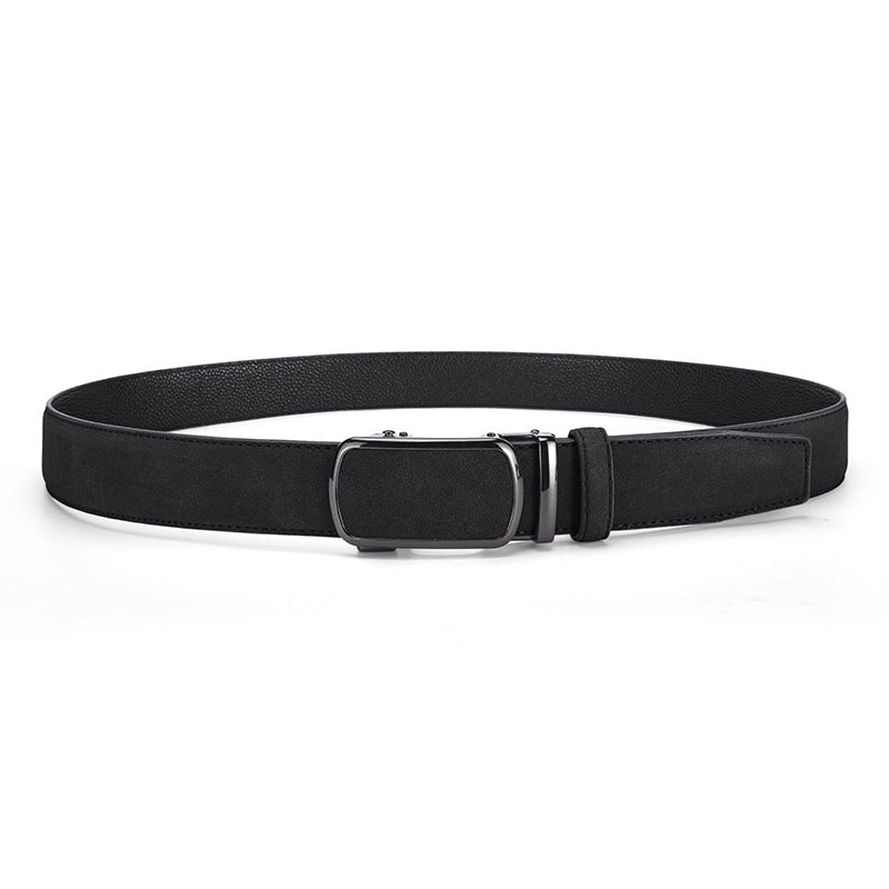 Cinturón de vestir con hebilla automática para hombre
