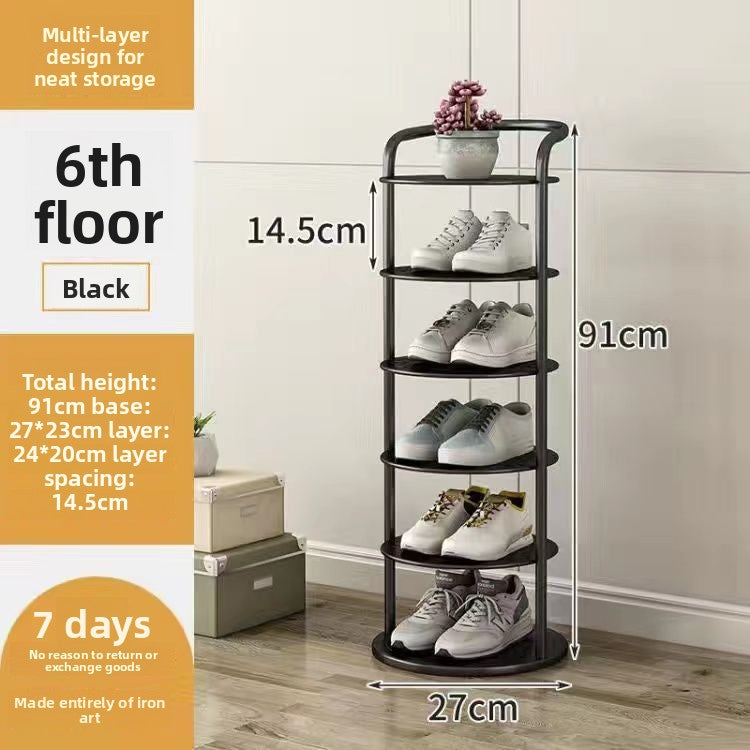 Multi Tier Iron Shoe Rack for Home Entrance Storage