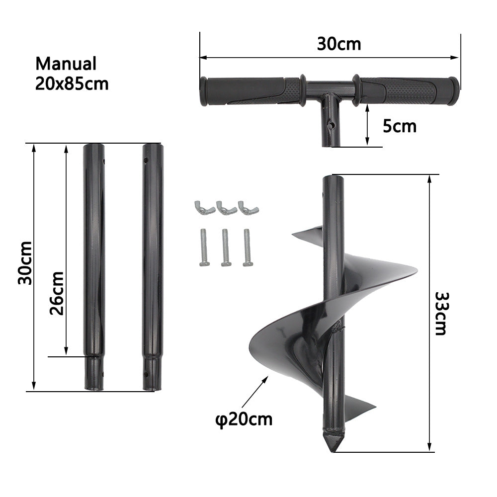 Taladro manual de jardín