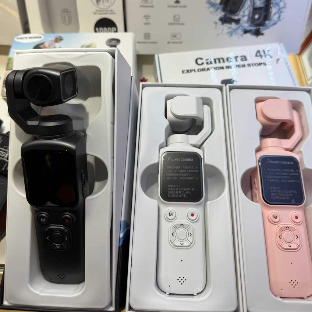 Cámara de bolsillo 4K con Wi-Fi y pantalla táctil