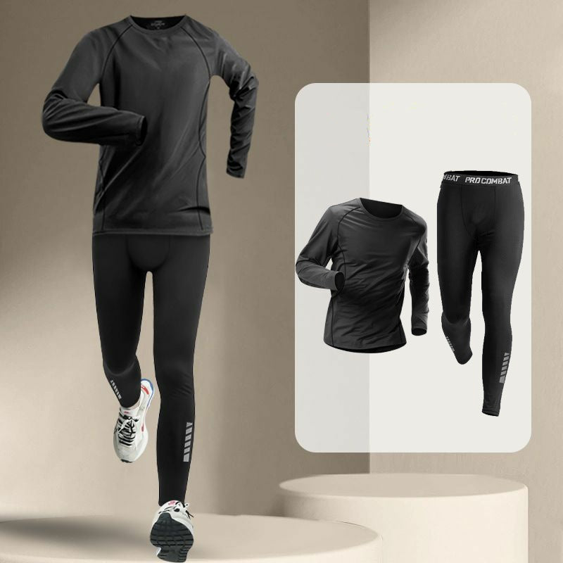 Traje de calentamiento de tela gruesa, ropa de secado rápido