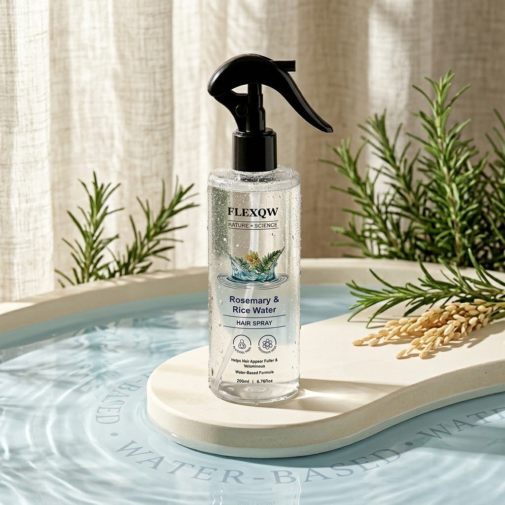 Spray para el cuidado del cabello con romero para un cabello suave y brillante y hidratante