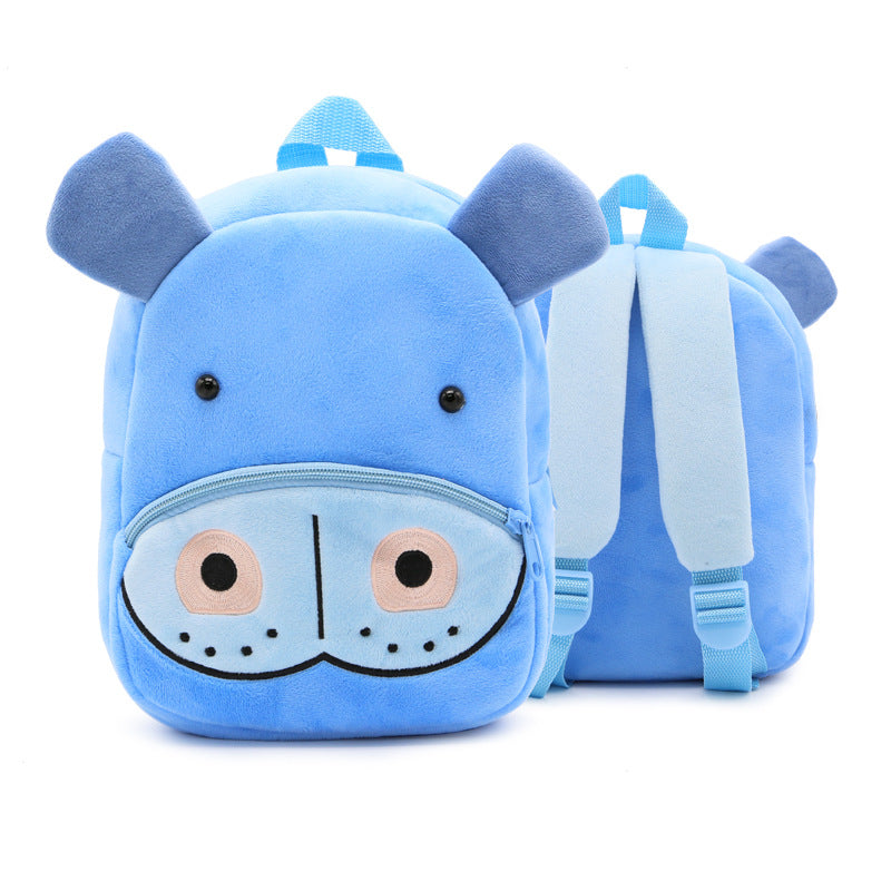 Mochila de peluche de animales de dibujos animados para niños