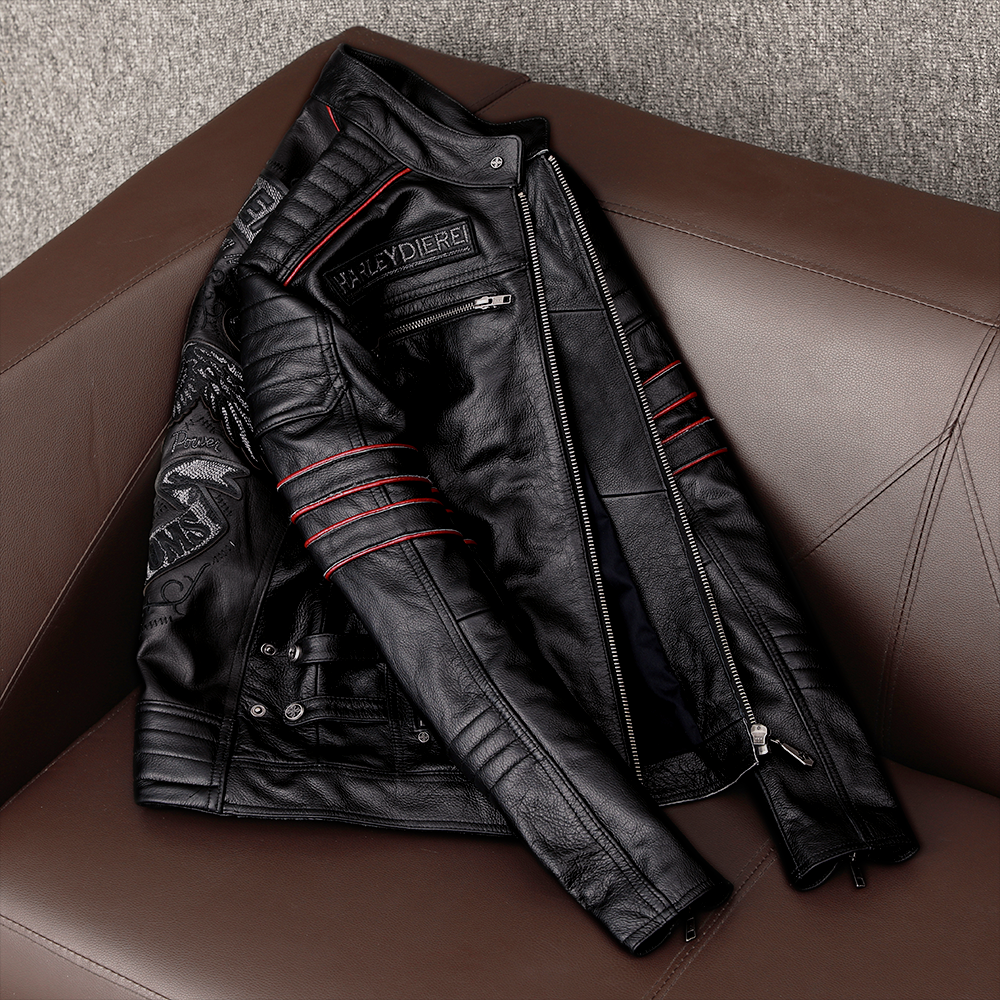 Chaqueta de moto de cuero