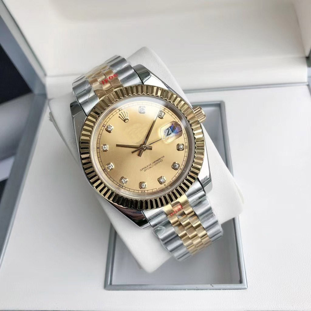 Reloj mecánico automático para hombre con pantalla luminosa