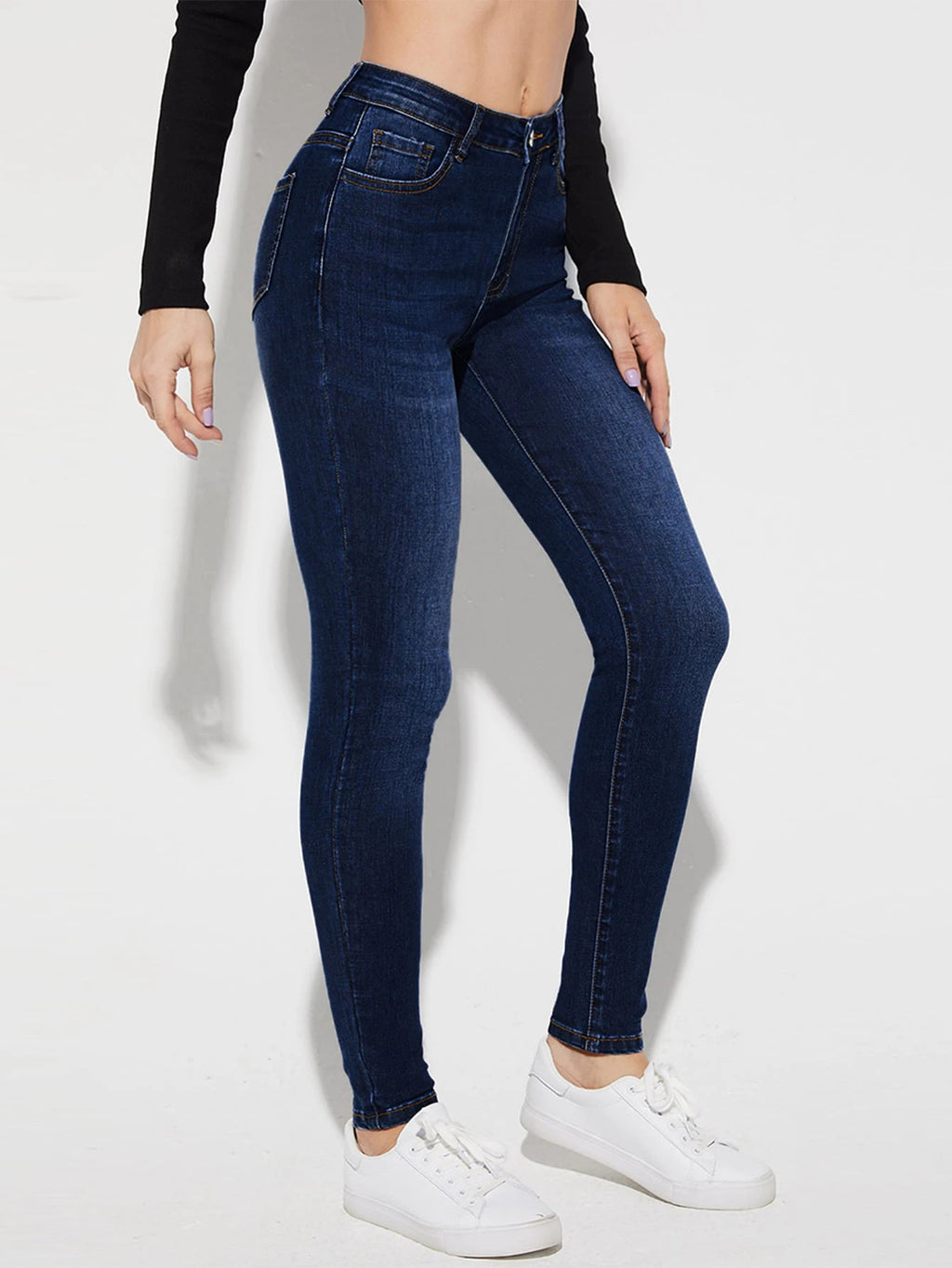 Stretch Slim Fit High Waist Pencil Pants