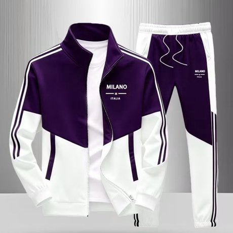 Mens Zip-Up Jacket and Pants Set