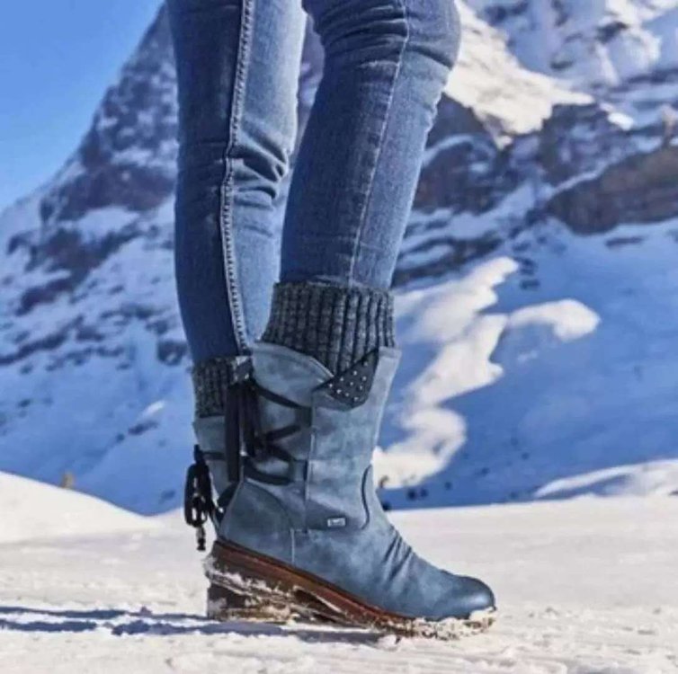 Botas de talla grande con media antorrilla