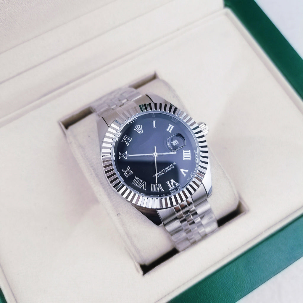 Reloj mecánico automático para hombre con pantalla luminosa