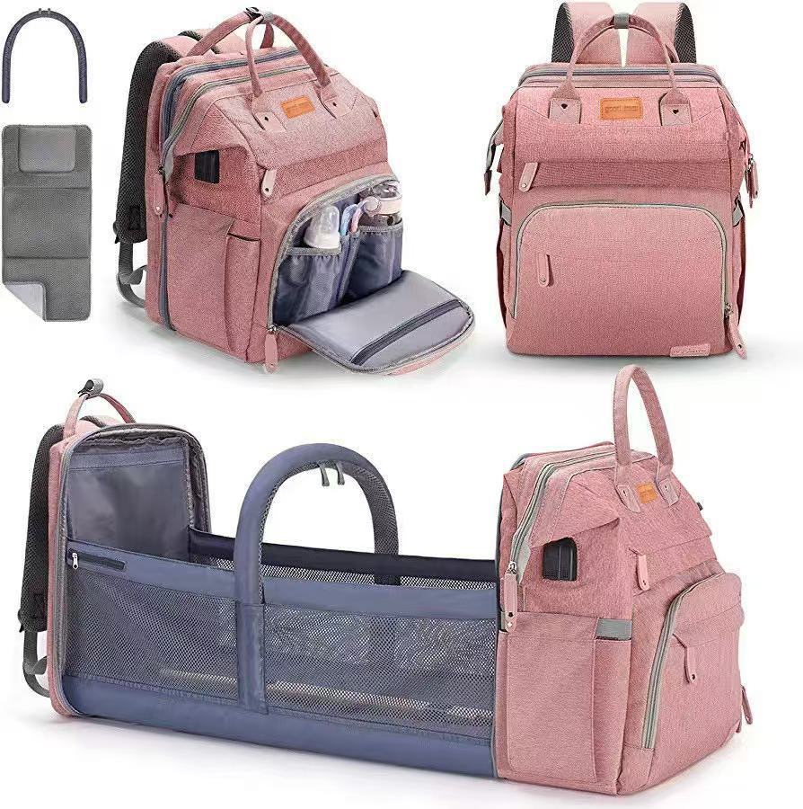 Mochila plegable para cama de bebé con gran capacidad