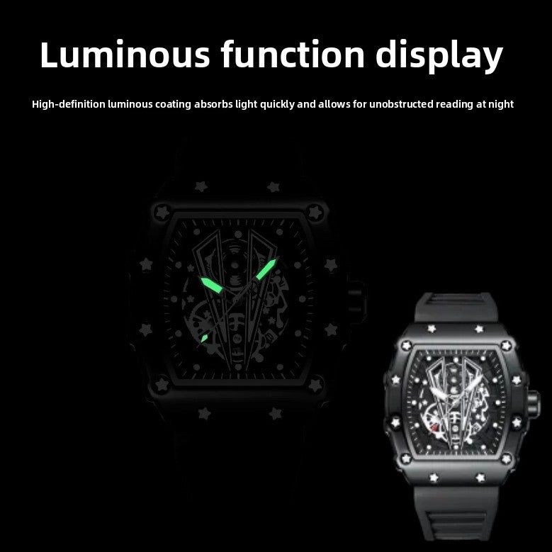 Men's Square Calendar Sports Quartz Watch