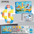 Juego de juguetes de tren educativo magnético
