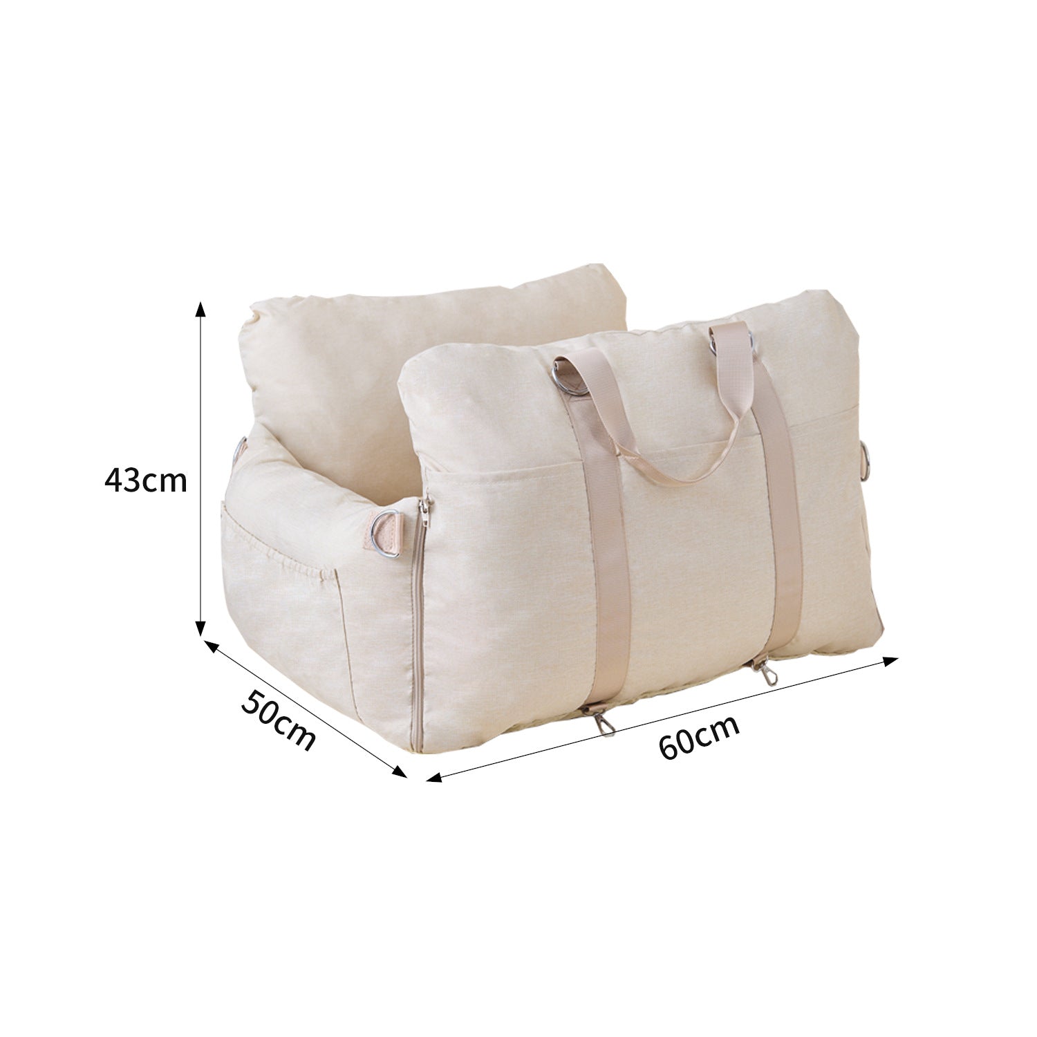Asiento de seguridad para mascotas y bolsa de transporte