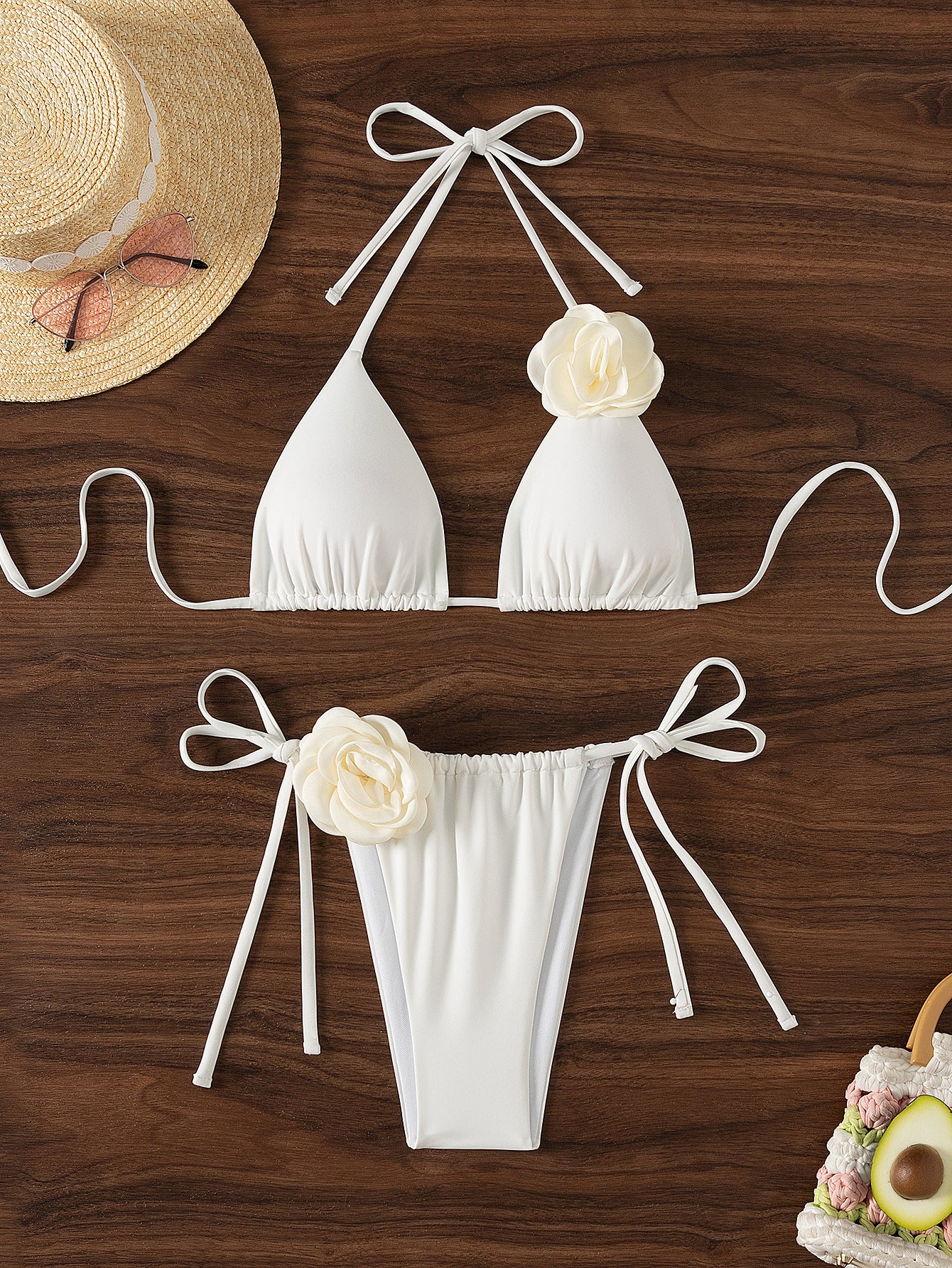Floral Print Bikini Swimsuit Set