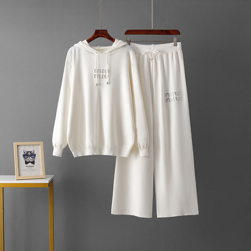 Pantalones de suéter con capucha