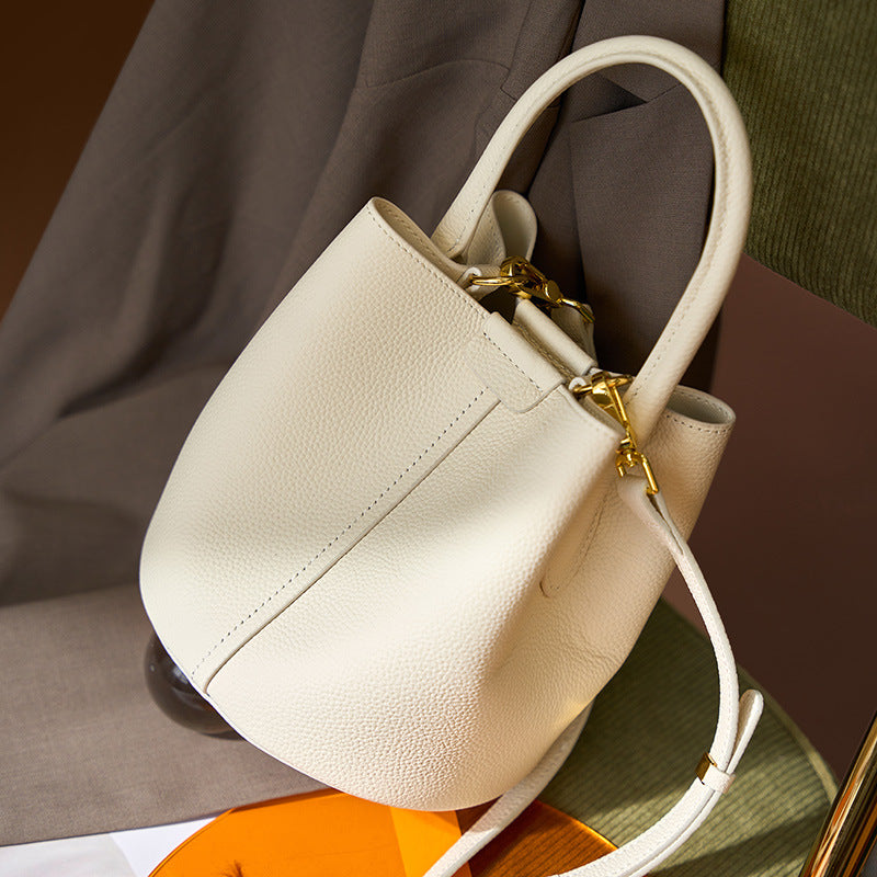 Bolso de cuero para bolsos de cubo