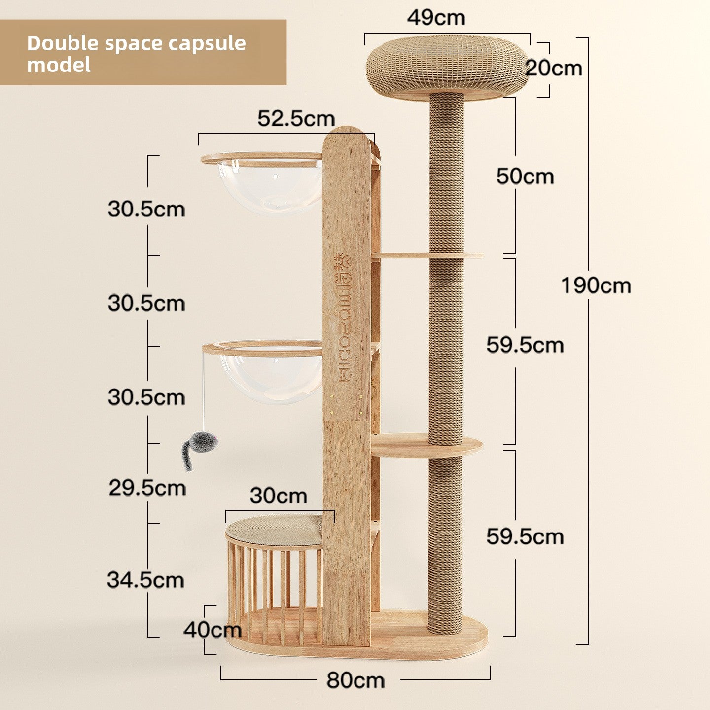Torre de escalada para gatos