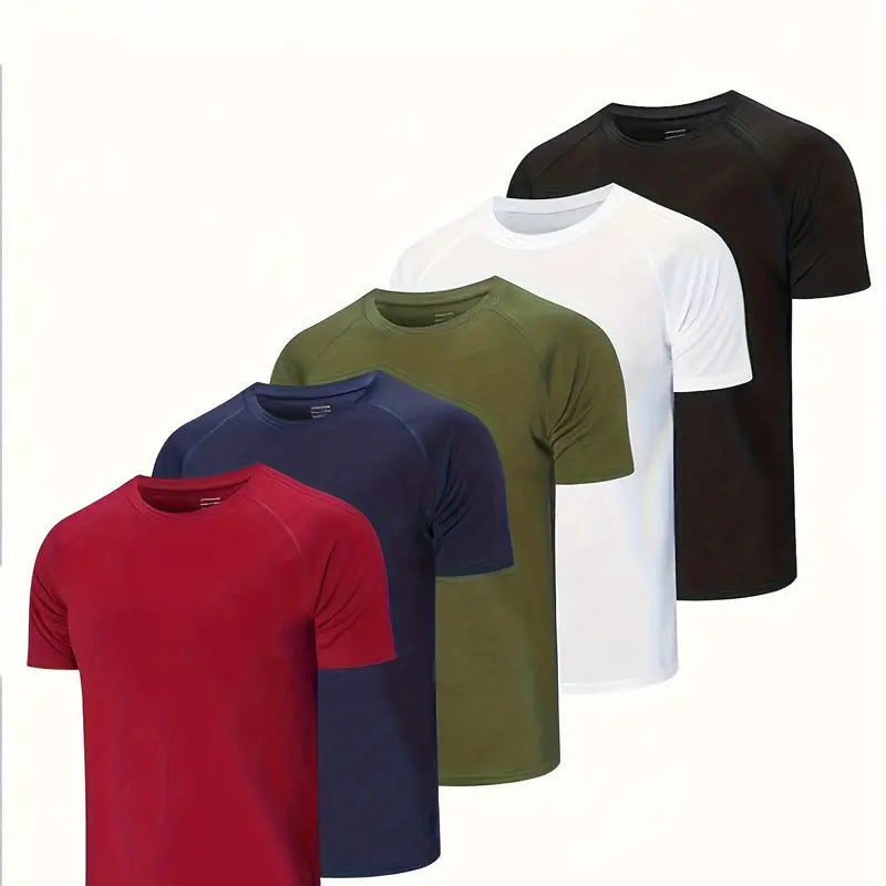 Camiseta holgada de manga corta con cuello redondo