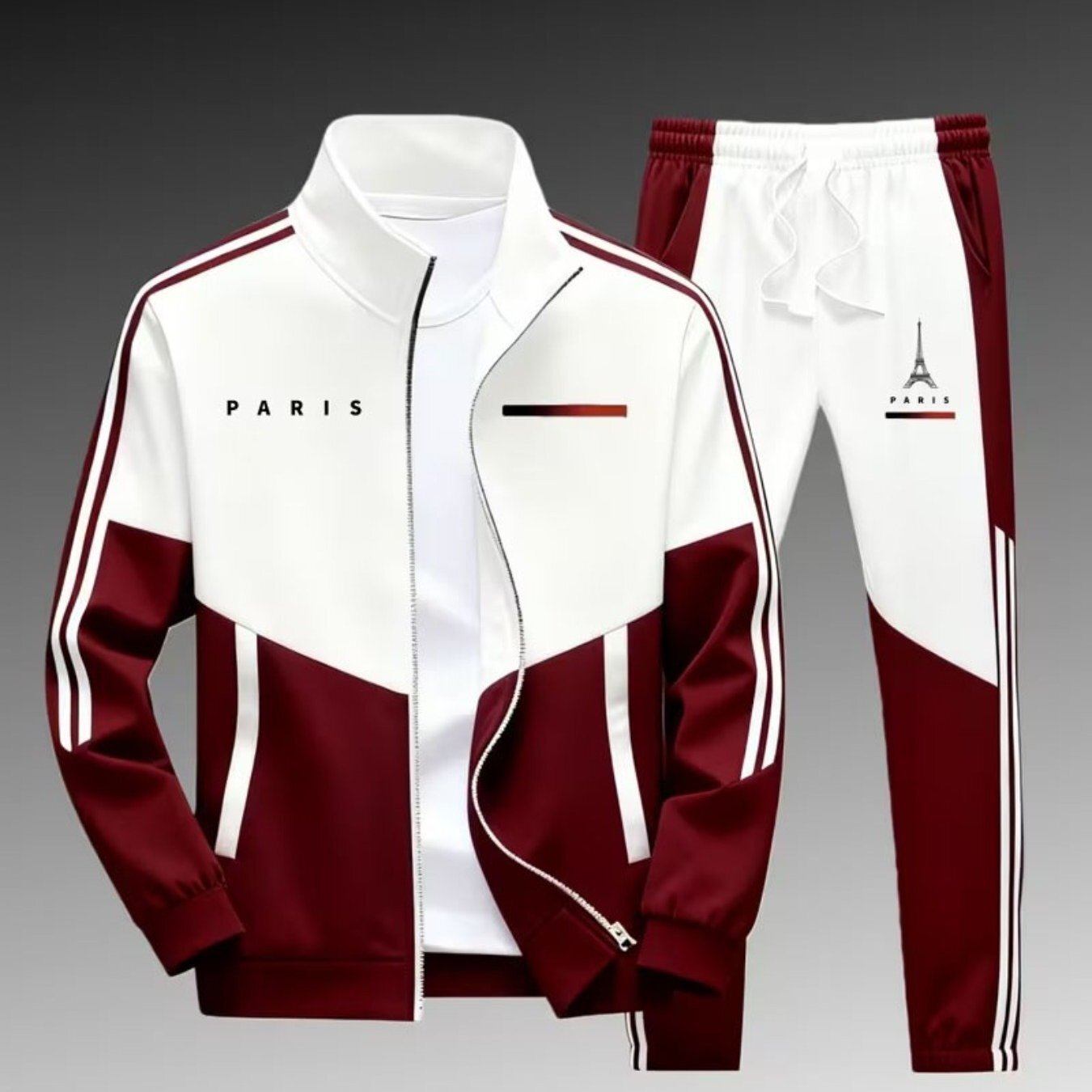 Mens Printed Jacket and Pants Set