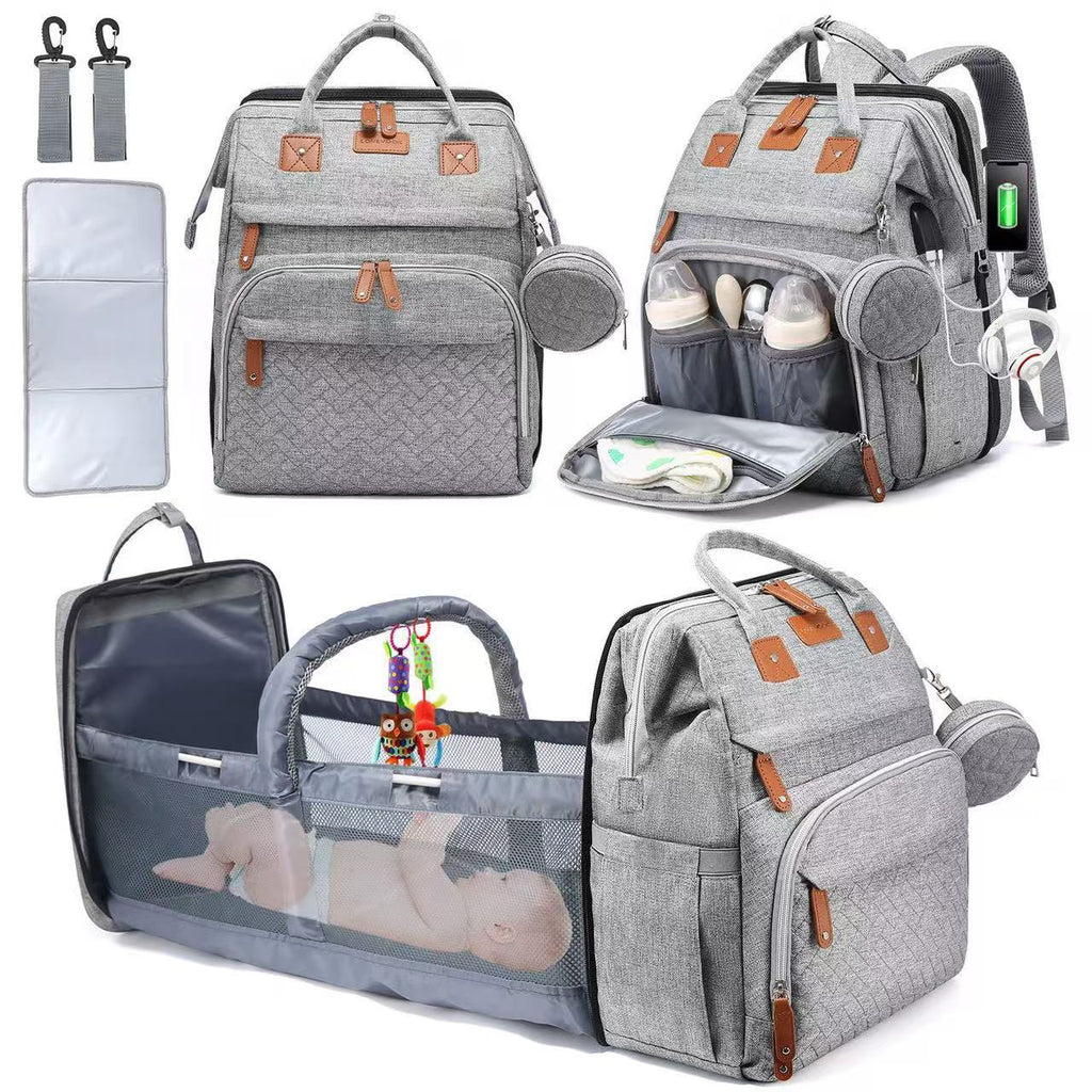 Mochila plegable para cama de bebé con gran capacidad