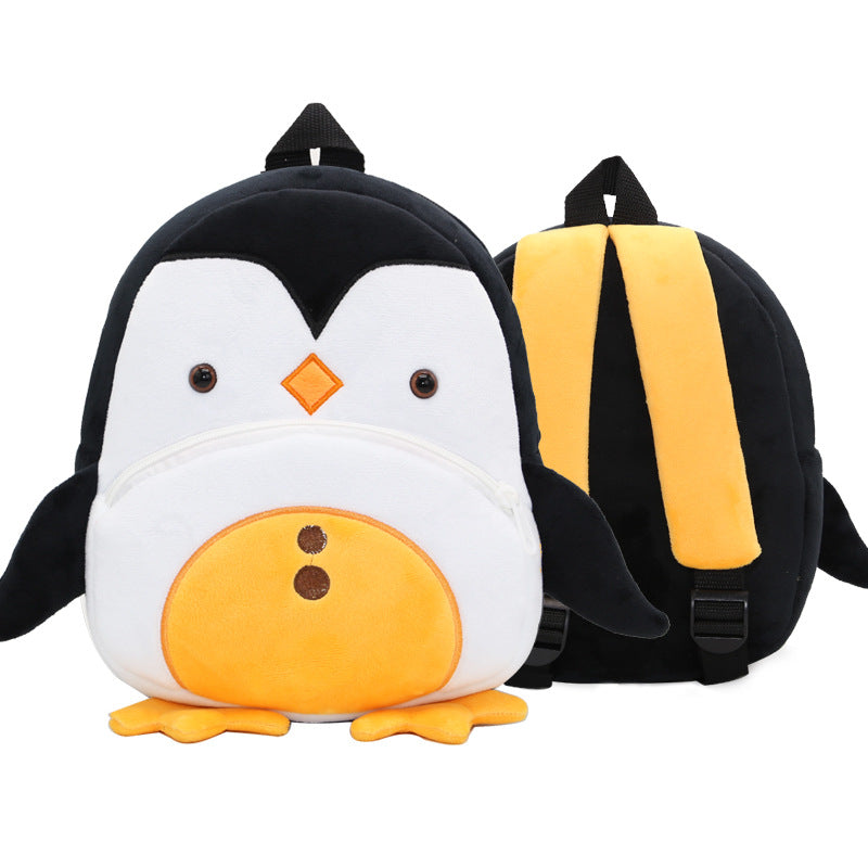 Mochila de peluche de animales de dibujos animados para niños