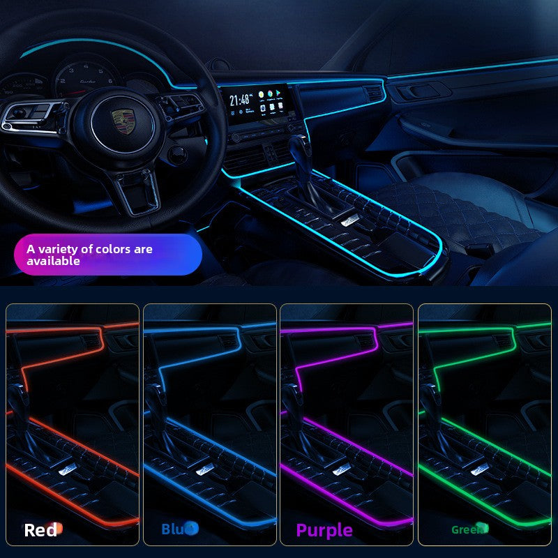 Tiras de luz LED de atmósfera interior del coche