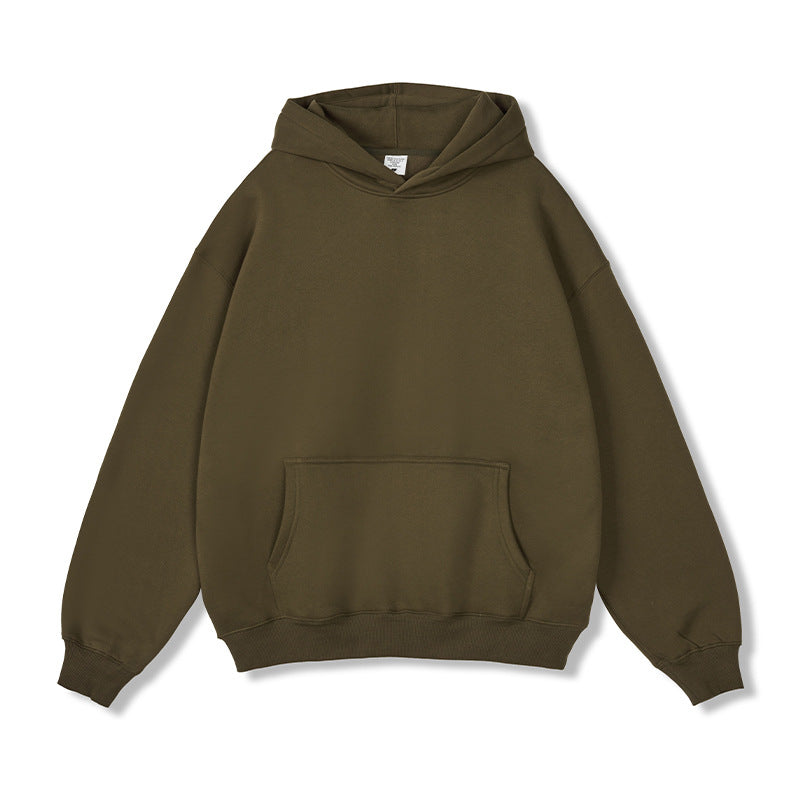 Sudadera con capucha de gran tamaño forrado de vellón para hombre