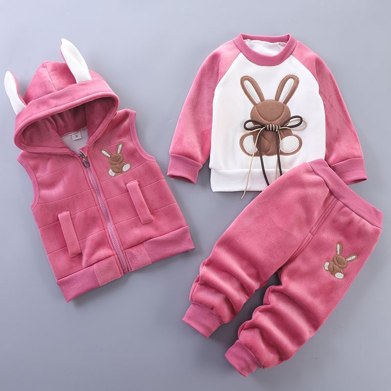Juego de tres piezas de ropa de primavera para bebés