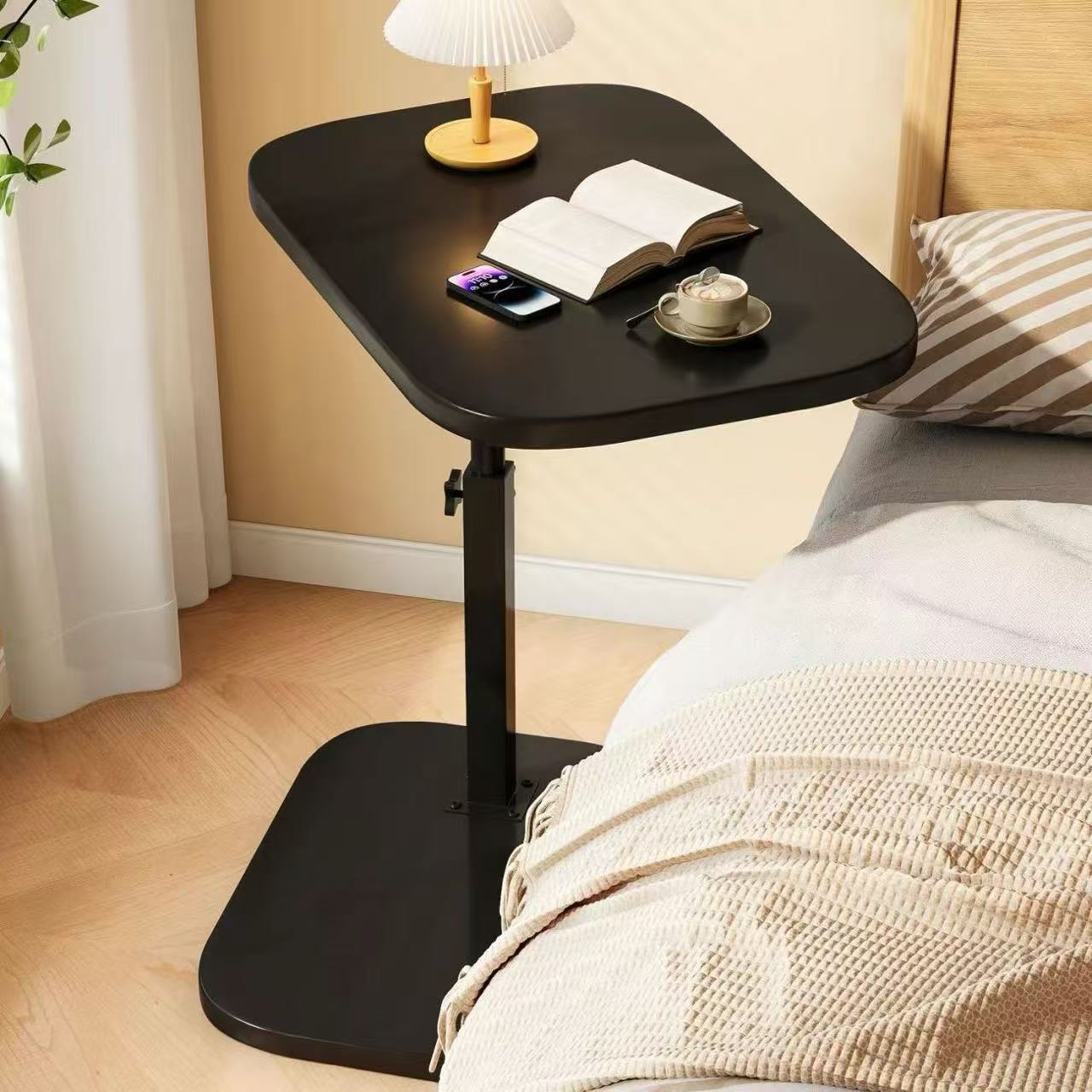Mesa auxiliar de sofá de altura ajustable