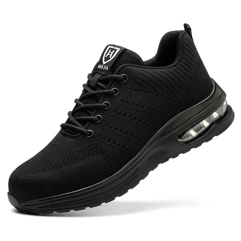 Zapatos de seguridad con cojín de aire ligeros y resistentes al desgaste, antideslizantes y ligeros para hombres