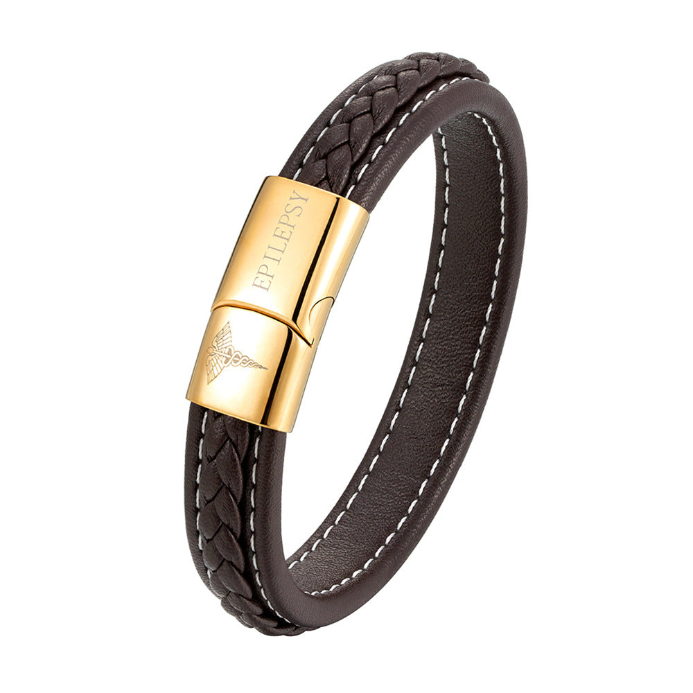 Pulsera de identificación médica de acero inoxidable