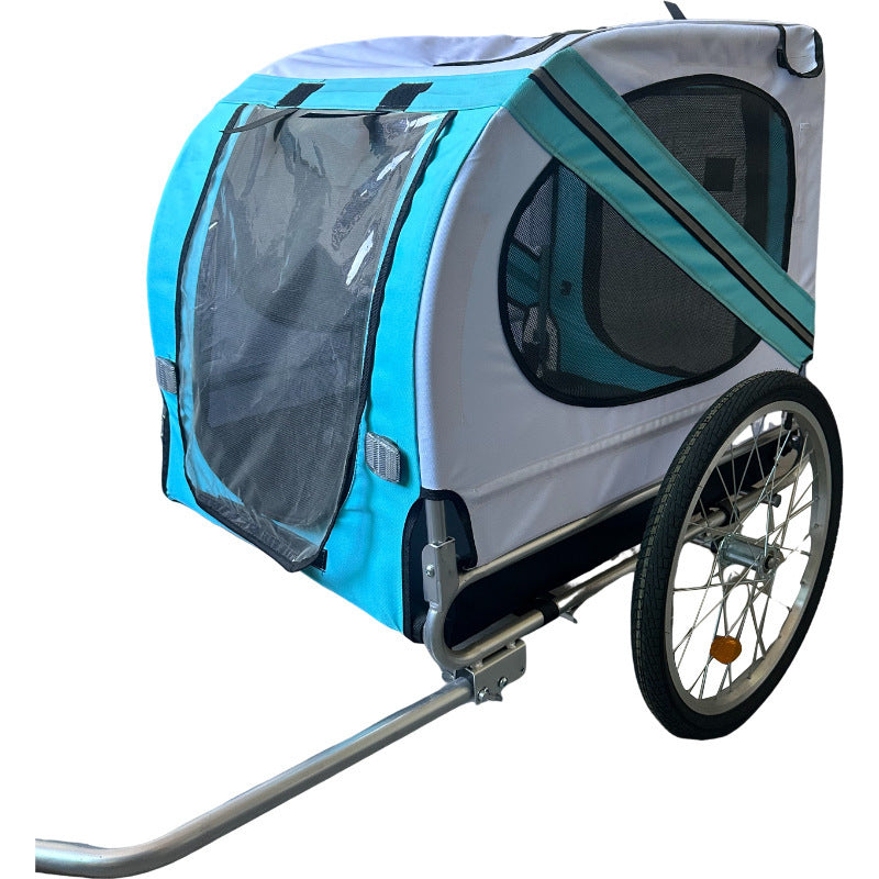 Remolque plegable para mascotas en bicicleta para viajes al aire libre